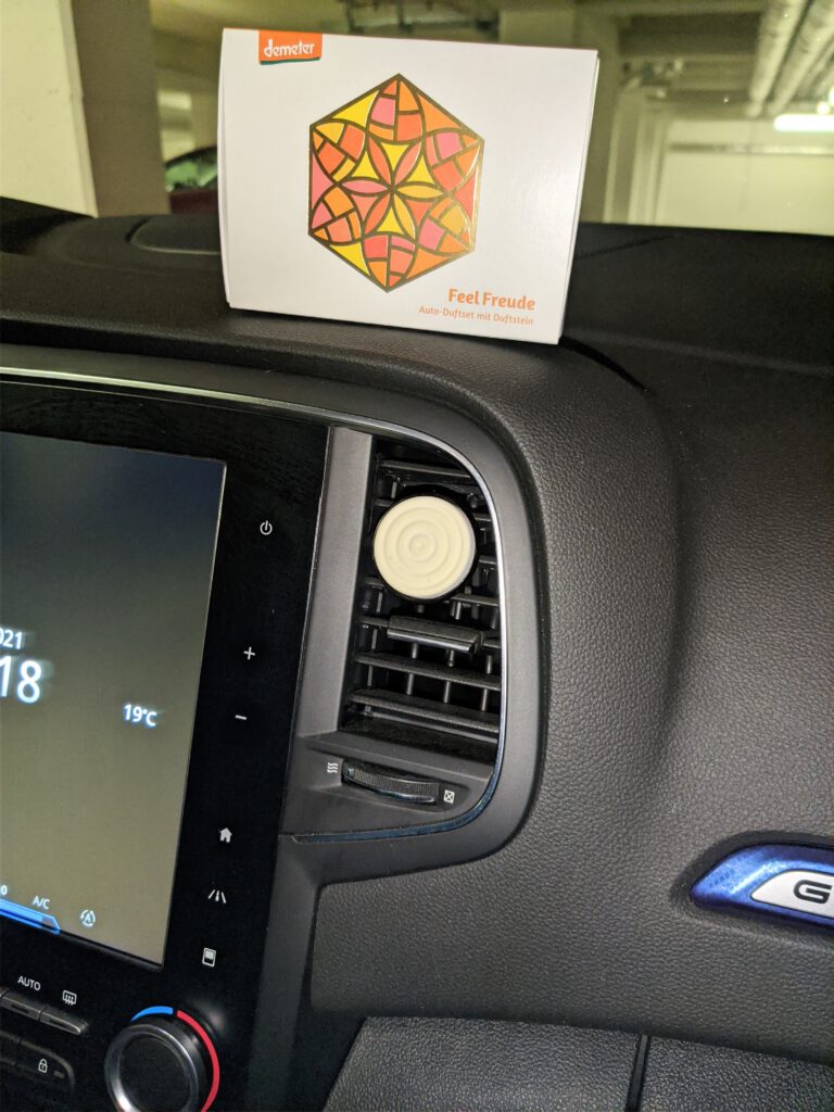 TaoBox - Dufte Laune - Auto-Duftset im Einsatz